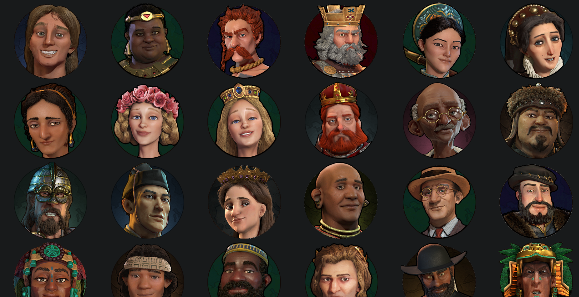 civ 6 leaders